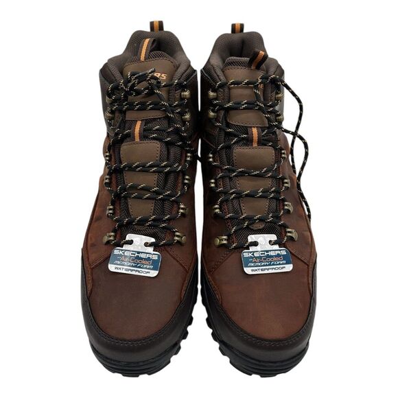 Skechers Relment Traven Boots Men's Size 13 Brown Waterproof Shoes‎ Hiking 65529 - Picture 5 of 10